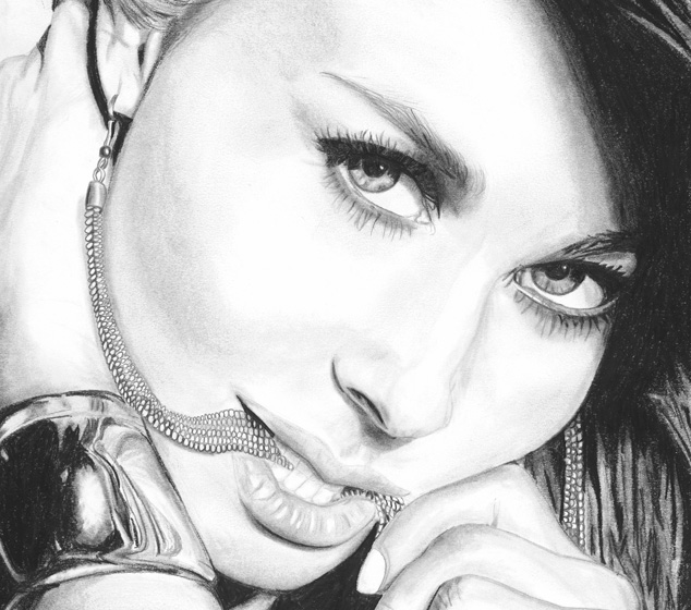 Carmen Electra Artwork Sketch