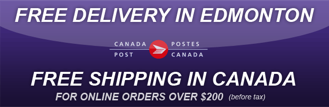 Free Delivery in Edmonton, Free Shipping in Canada